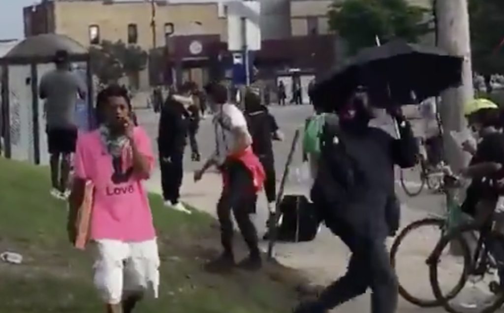 Umbrella Man Pink Shirt Man Domestic Terrorists Wwg1wga